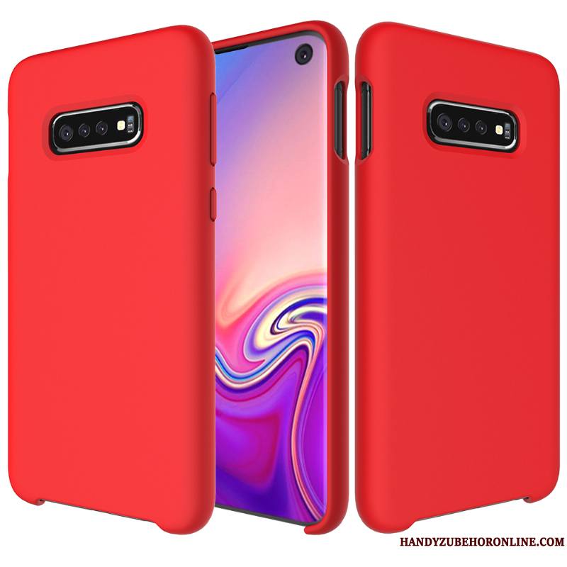 Samsung Galaxy S10 Fluide Doux Personnalité Coque De Téléphone Tendance Étoile Silicone Vert