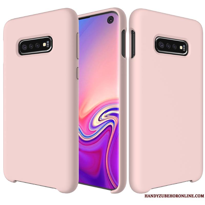 Samsung Galaxy S10 Fluide Doux Personnalité Coque De Téléphone Tendance Étoile Silicone Vert