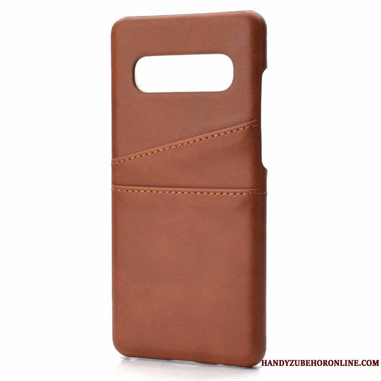 Samsung Galaxy S10+ Incassable Protection Carte Petit Coque De Téléphone Étui En Cuir Modèle Fleurie