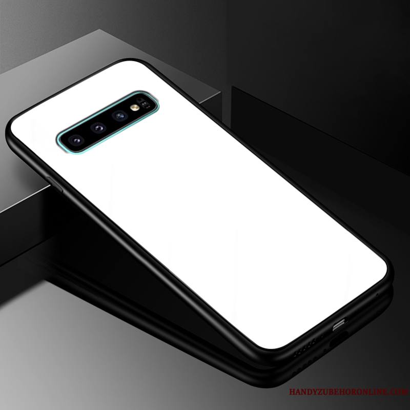 Samsung Galaxy S10 Incassable Simple Silicone Étui Tout Compris Personnalité Coque De Téléphone