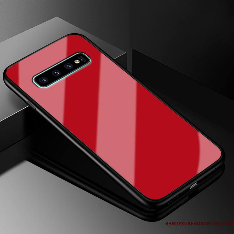 Samsung Galaxy S10 Incassable Simple Silicone Étui Tout Compris Personnalité Coque De Téléphone