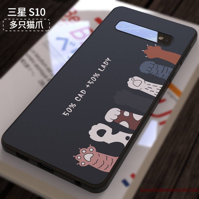 Samsung Galaxy S10 Incassable Tout Compris Silicone Coque De Téléphone Étoile Marque De Tendance Étui