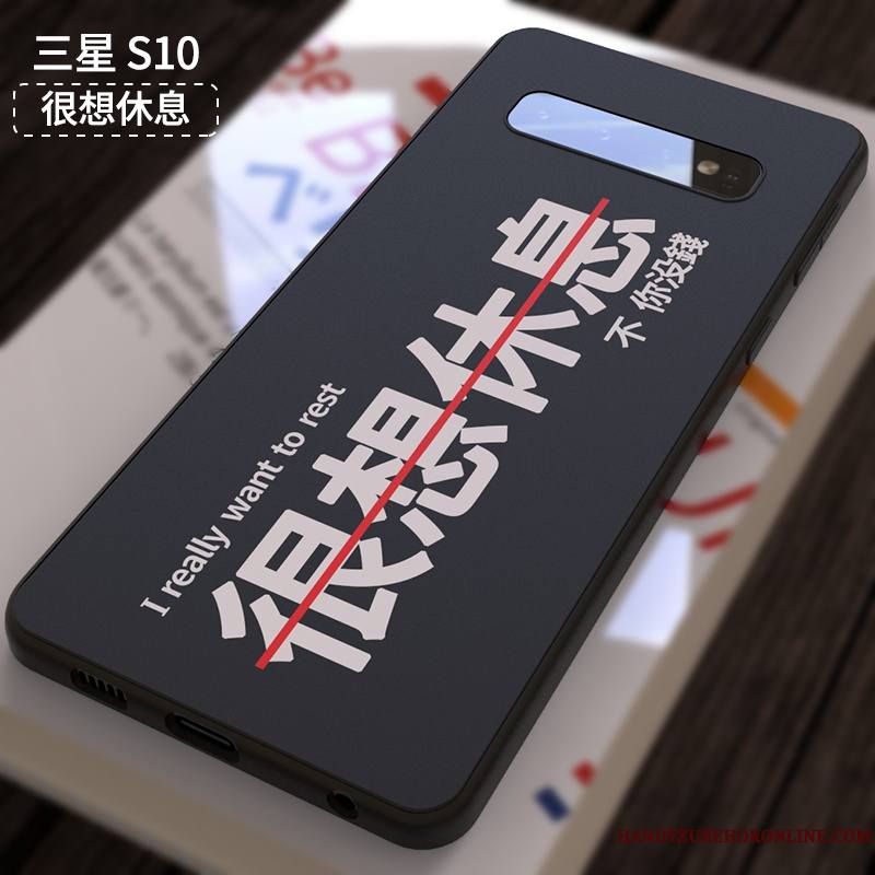 Samsung Galaxy S10 Incassable Tout Compris Silicone Coque De Téléphone Étoile Marque De Tendance Étui