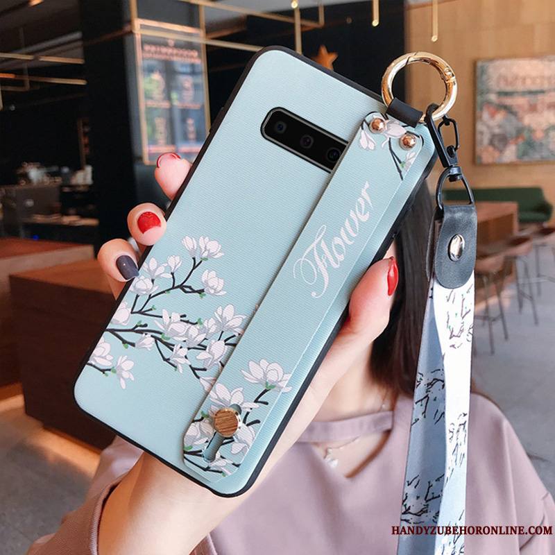 Samsung Galaxy S10 Marque De Tendance Très Mince Nouveau Étoile Bleu Fluide Doux Coque De Téléphone