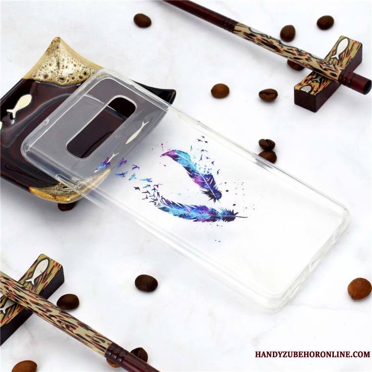 Samsung Galaxy S10 Peinture Haute Étui Nouveau Coque De Téléphone Protection Transparent