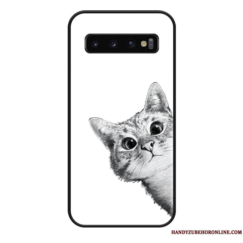 Samsung Galaxy S10+ Personnalité Coque De Téléphone Silicone Protection Tout Compris Charmant Marque De Tendance