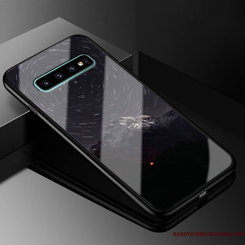 Samsung Galaxy S10+ Personnalité Marque De Tendance Coque De Téléphone Étoile Étui Difficile Ciel Étoilé