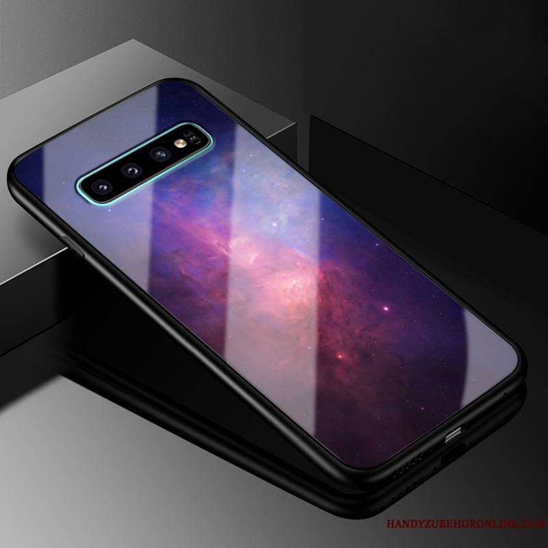 Samsung Galaxy S10+ Personnalité Marque De Tendance Coque De Téléphone Étoile Étui Difficile Ciel Étoilé