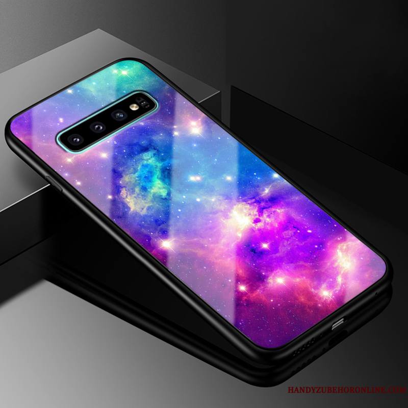 Samsung Galaxy S10+ Personnalité Marque De Tendance Coque De Téléphone Étoile Étui Difficile Ciel Étoilé