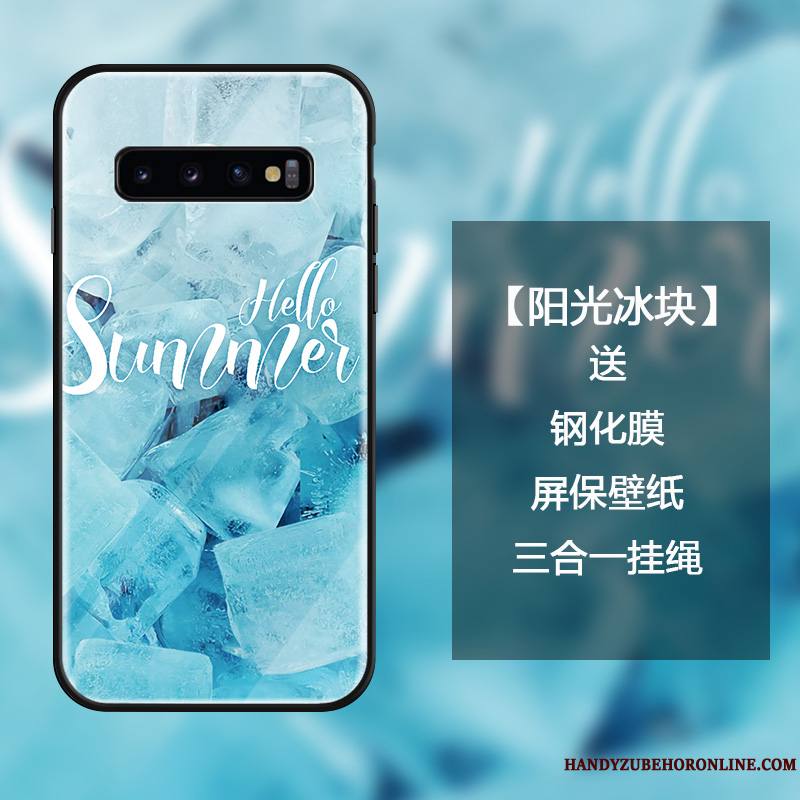 Samsung Galaxy S10+ Personnalité Ornements Suspendus Étoile Tout Compris Coque De Téléphone Lettre Multicolore