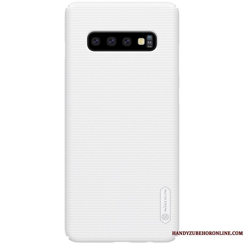 Samsung Galaxy S10+ Protection Coque De Téléphone Étoile Délavé En Daim Difficile Tout Compris Étui