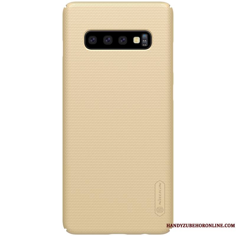 Samsung Galaxy S10+ Protection Coque De Téléphone Étoile Délavé En Daim Difficile Tout Compris Étui