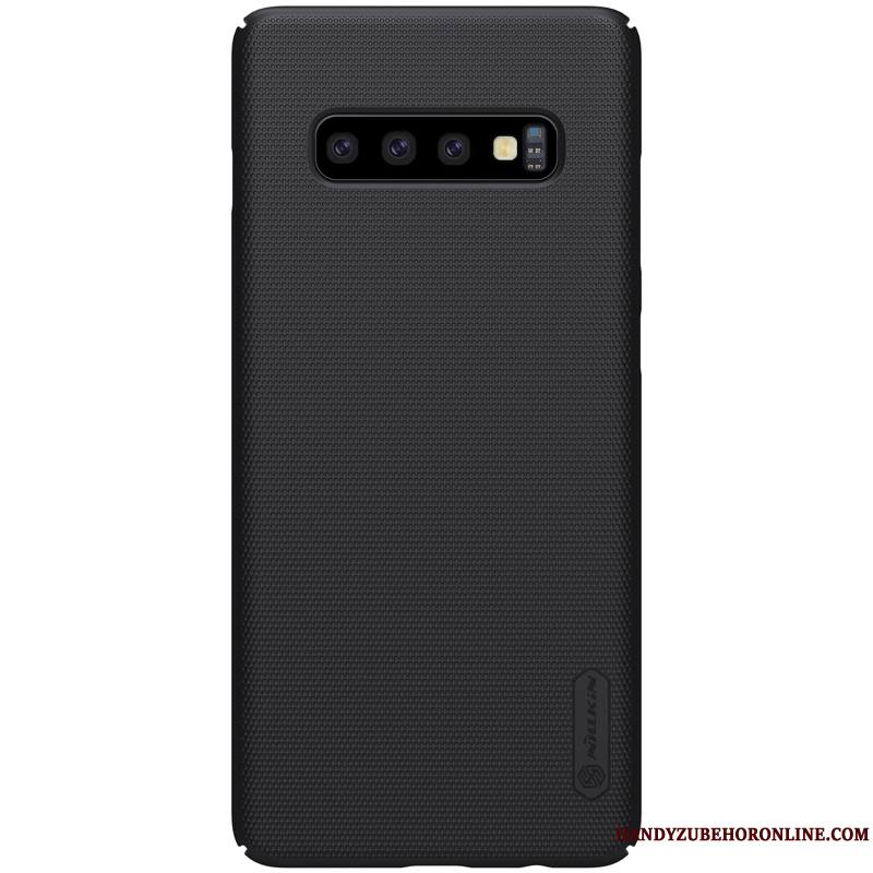 Samsung Galaxy S10+ Protection Coque De Téléphone Étoile Délavé En Daim Difficile Tout Compris Étui