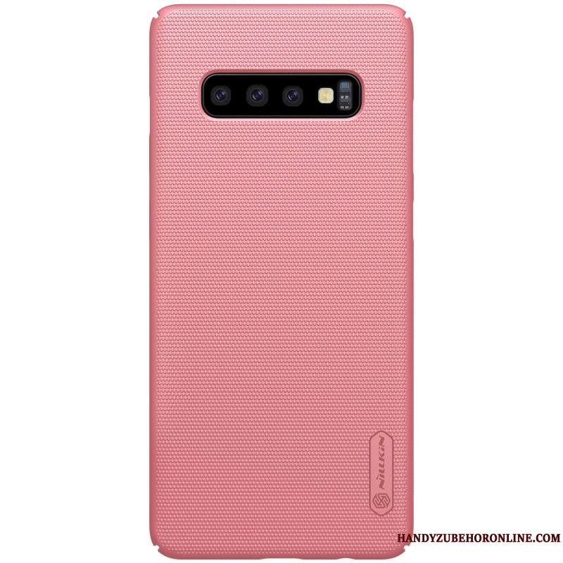 Samsung Galaxy S10+ Protection Coque De Téléphone Étoile Délavé En Daim Difficile Tout Compris Étui