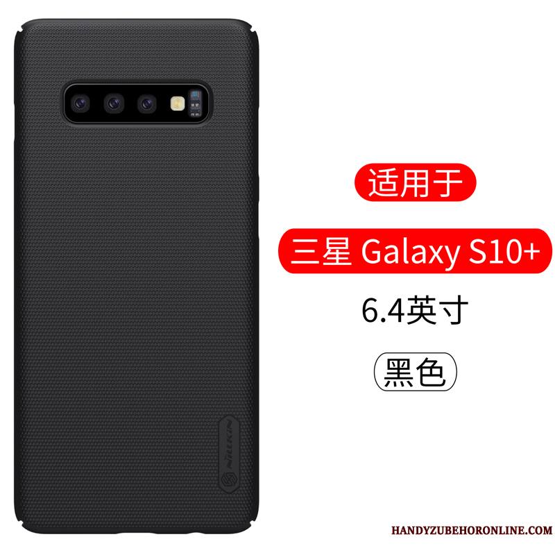 Samsung Galaxy S10+ Protection Incassable Étui Délavé En Daim Or Coque Étoile