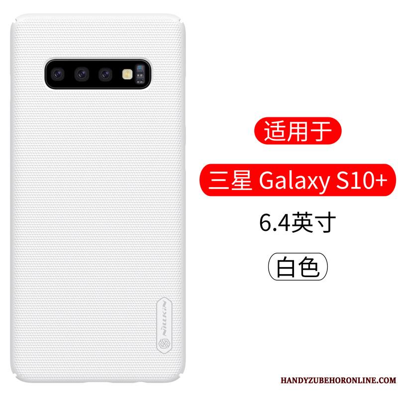 Samsung Galaxy S10+ Protection Incassable Étui Délavé En Daim Or Coque Étoile