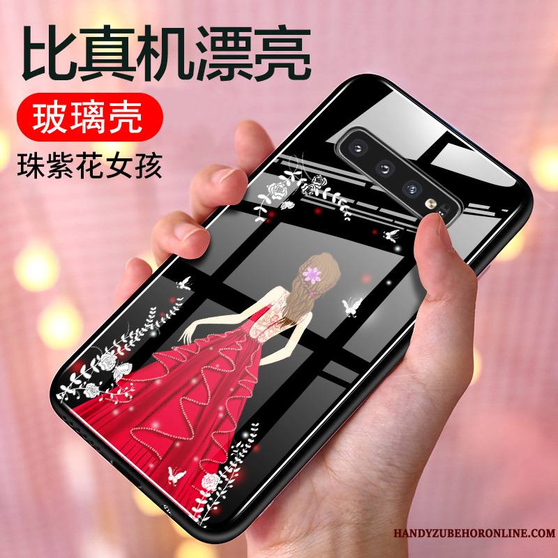 Samsung Galaxy S10 Silicone Étoile Rose Incassable Coque De Téléphone Fluide Doux Personnalité