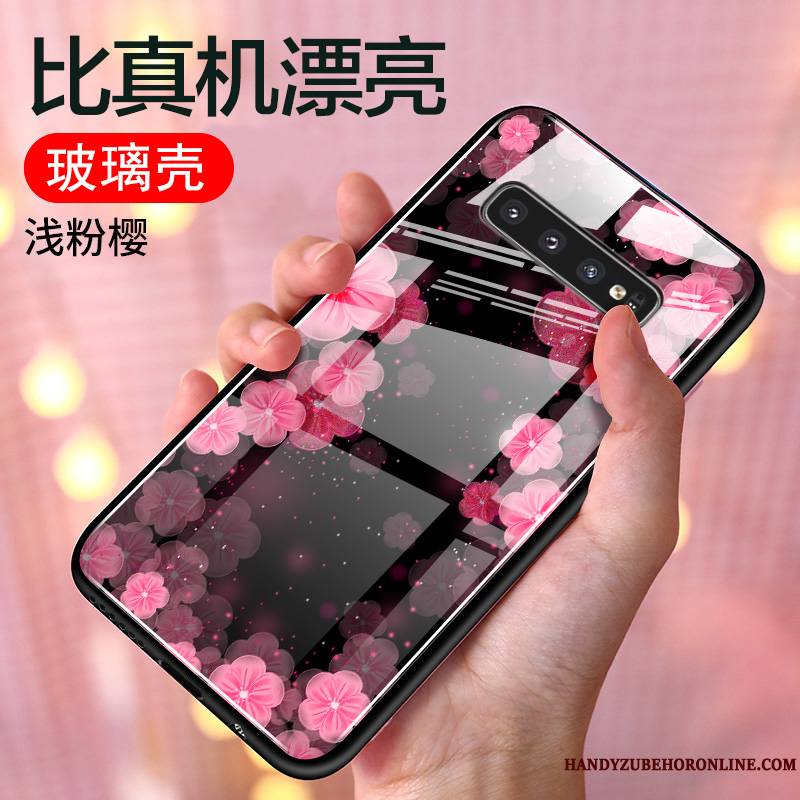 Samsung Galaxy S10 Silicone Étoile Rose Incassable Coque De Téléphone Fluide Doux Personnalité