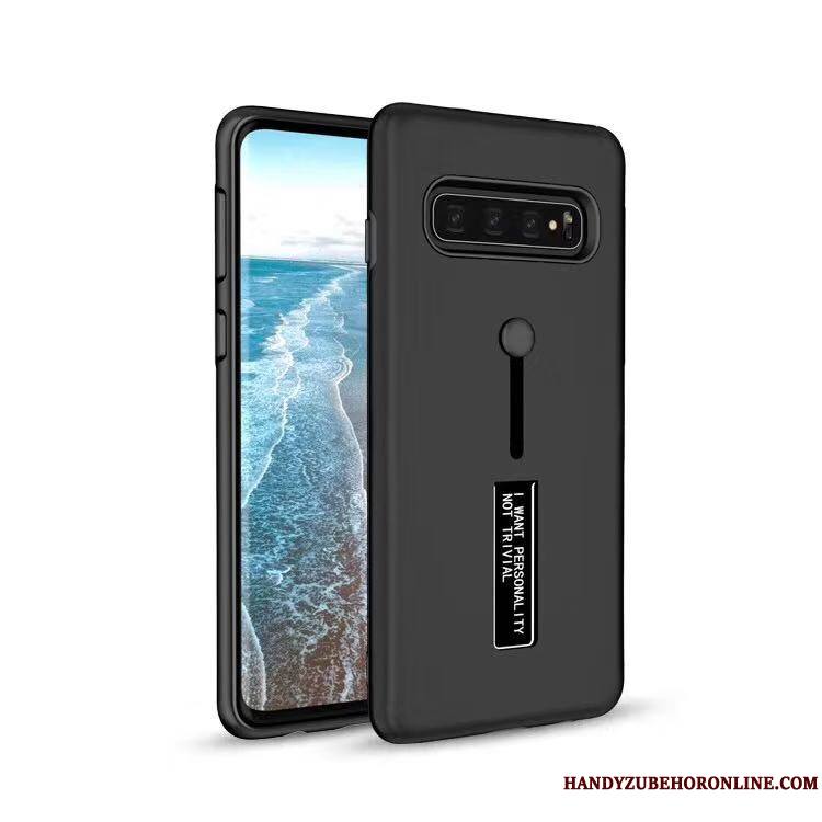 Samsung Galaxy S10 Support Protection Coque De Téléphone Étoile Anneau Blanc Étui