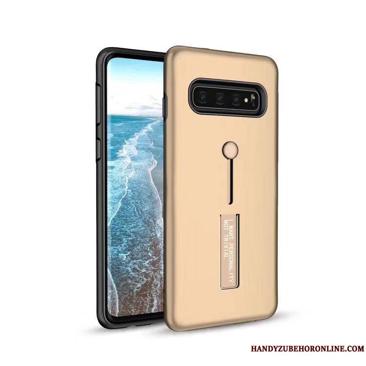 Samsung Galaxy S10 Support Protection Coque De Téléphone Étoile Anneau Blanc Étui