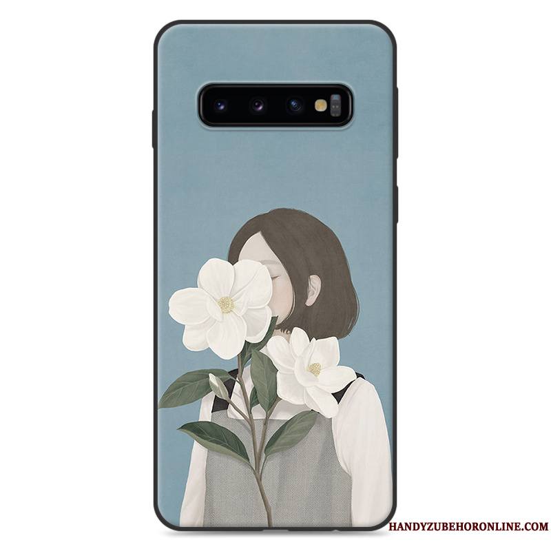 Samsung Galaxy S10 Vert Petit Frais Tout Compris Étoile Nouveau Coque De Téléphone