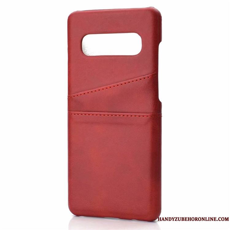 Samsung Galaxy S10 Étoile Protection Cuir Incassable Petit Coque De Téléphone Étui En Cuir