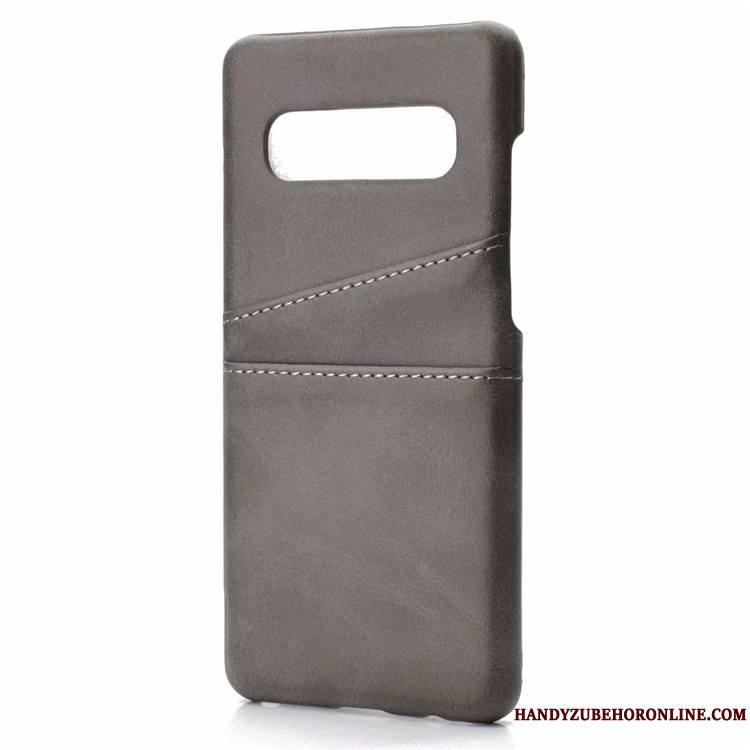 Samsung Galaxy S10 Étoile Protection Cuir Incassable Petit Coque De Téléphone Étui En Cuir