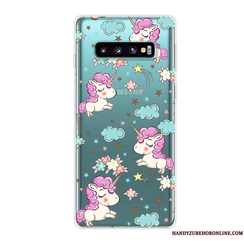 Samsung Galaxy S10 Étoile Silicone Tout Compris Créatif Coque De Téléphone Dessin Animé Étui