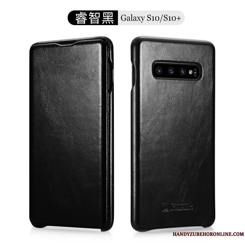 Samsung Galaxy S10+ Étui En Cuir Coque Housse Étoile Tendance Difficile Luxe