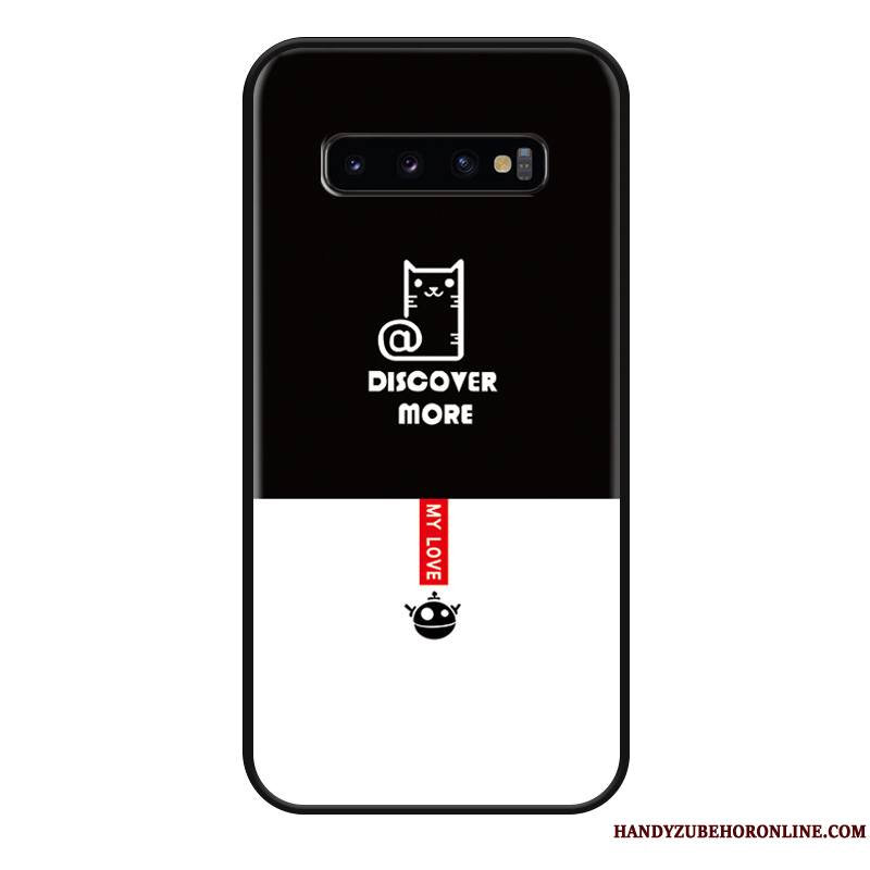 Samsung Galaxy S10+ Étui Silicone Protection Marque De Tendance Dessin Animé Étoile Coque De Téléphone