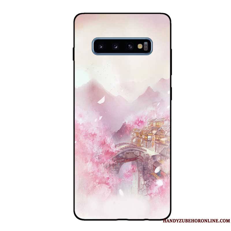 Samsung Galaxy S10 Étui Tout Compris Frais Coque Délavé En Daim Personnalisé Fluide Doux