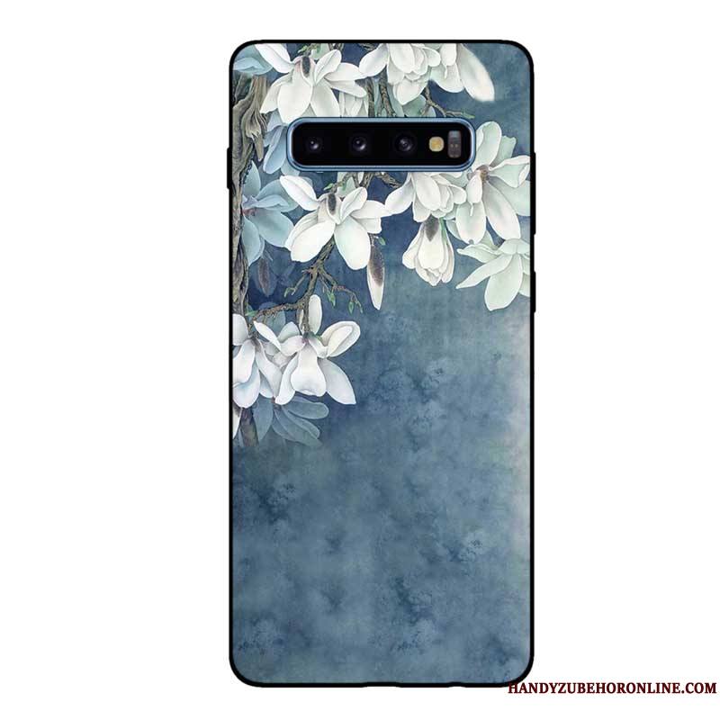 Samsung Galaxy S10 Étui Tout Compris Frais Coque Délavé En Daim Personnalisé Fluide Doux