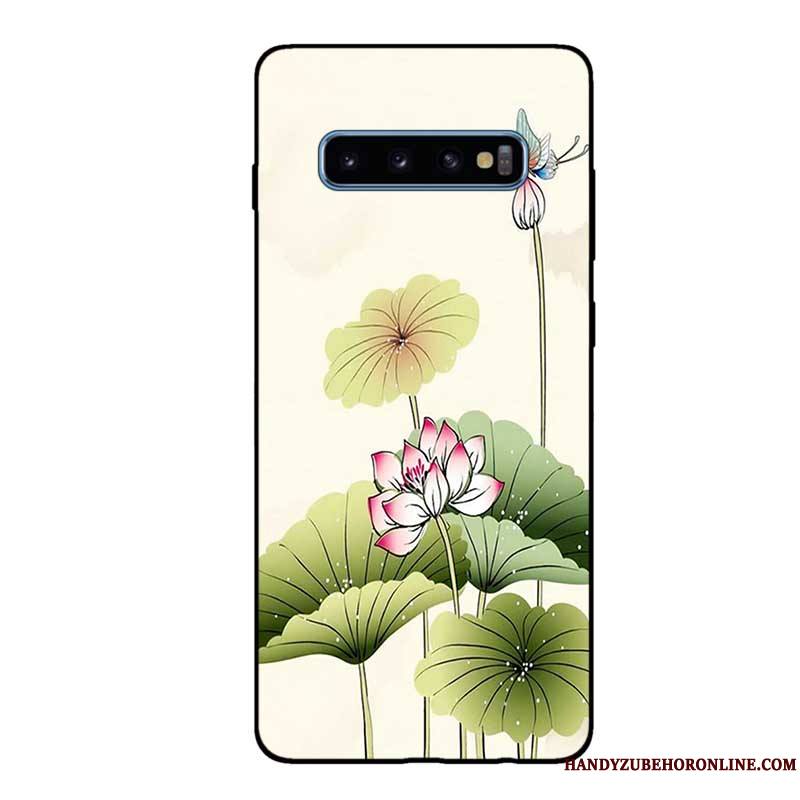 Samsung Galaxy S10 Étui Tout Compris Frais Coque Délavé En Daim Personnalisé Fluide Doux