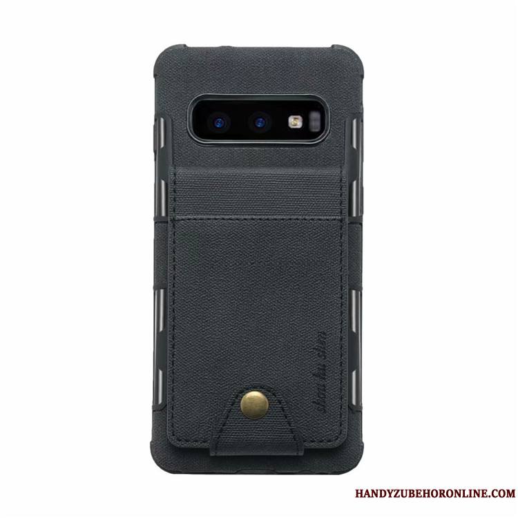 Samsung Galaxy S10e Carte Créatif Étui En Cuir Coque De Téléphone Étoile Rouge Sac Carte