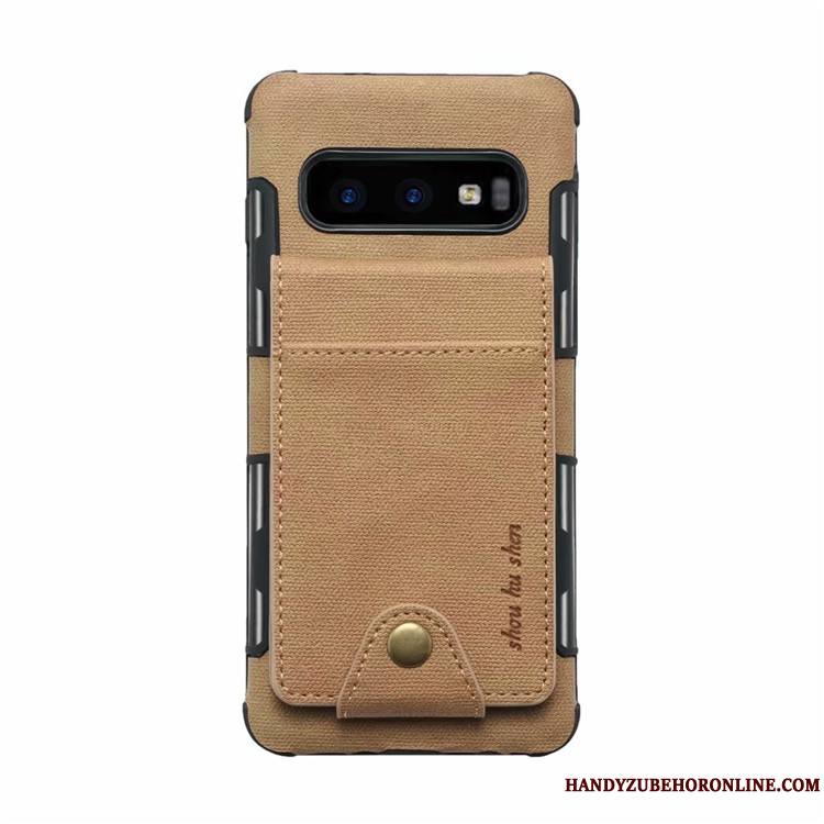 Samsung Galaxy S10e Carte Créatif Étui En Cuir Coque De Téléphone Étoile Rouge Sac Carte