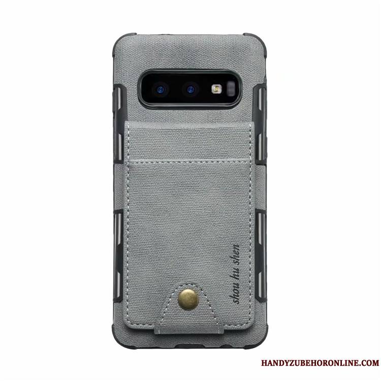 Samsung Galaxy S10e Carte Créatif Étui En Cuir Coque De Téléphone Étoile Rouge Sac Carte