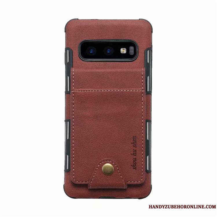 Samsung Galaxy S10e Carte Créatif Étui En Cuir Coque De Téléphone Étoile Rouge Sac Carte