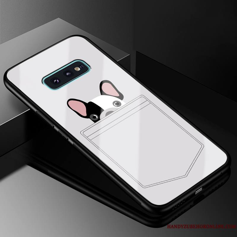 Samsung Galaxy S10e Coque De Téléphone Étoile Fluide Doux Verre Incassable Protection Silicone