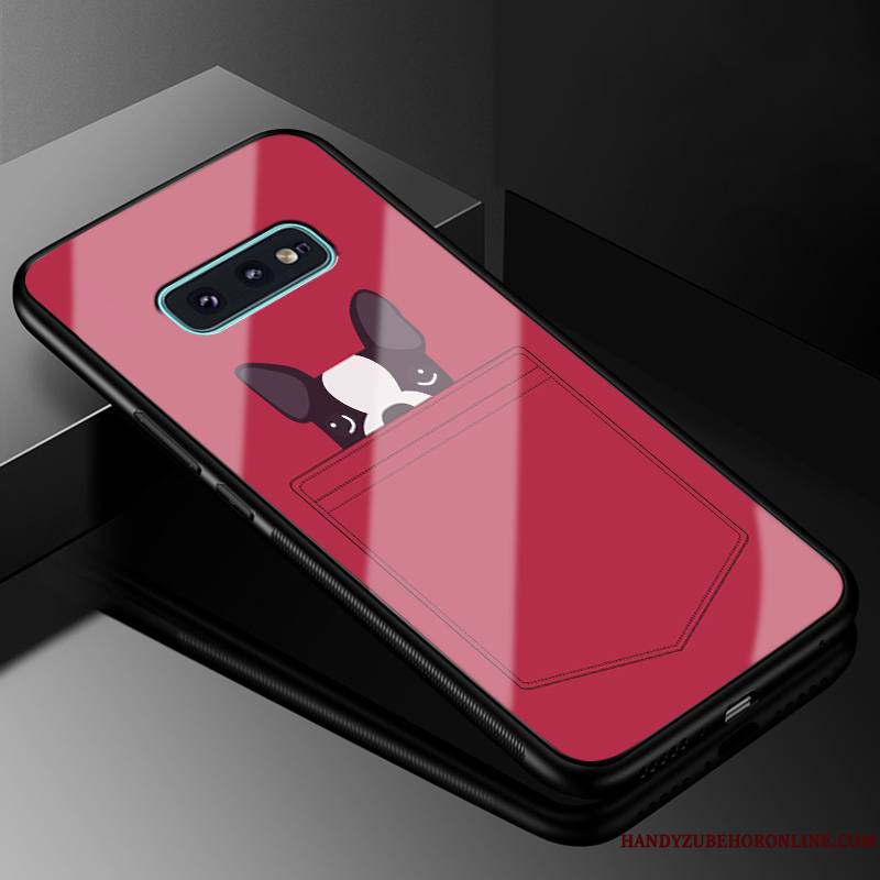 Samsung Galaxy S10e Coque De Téléphone Étoile Fluide Doux Verre Incassable Protection Silicone