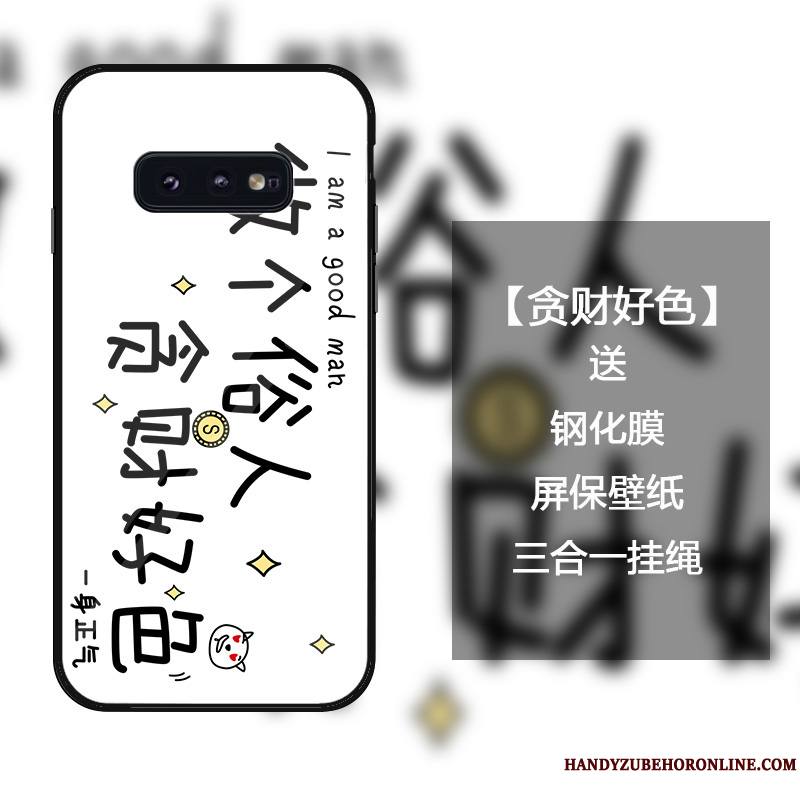 Samsung Galaxy S10e Coque Ornements Suspendus Verre Trempé Protection Incassable Étoile Personnalité Créatif