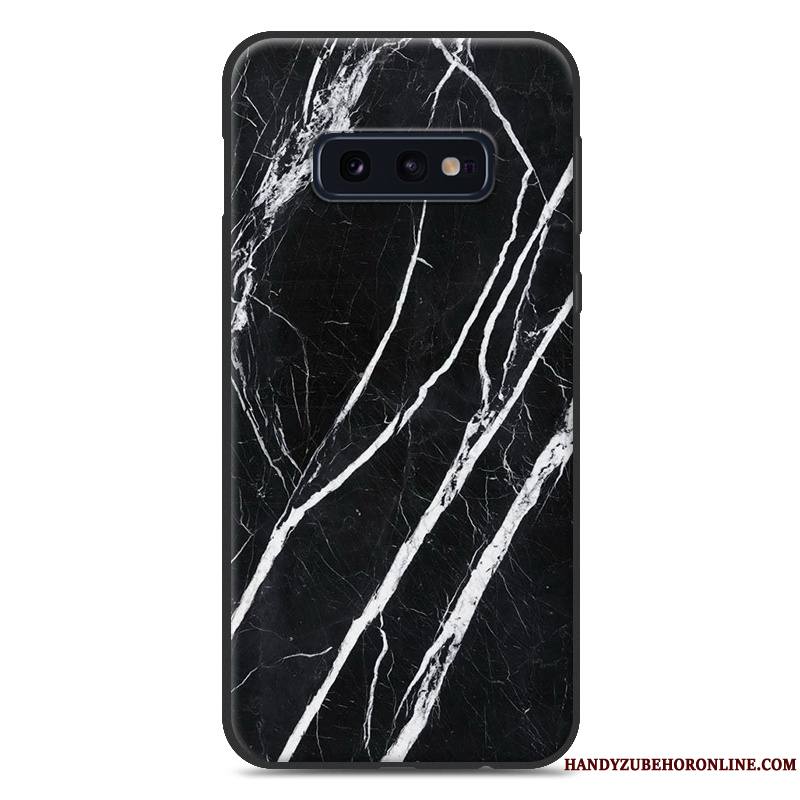 Samsung Galaxy S10e Coque Personnalité Peinture Silicone Fluide Doux Grand Modèle Fleurie Étoile