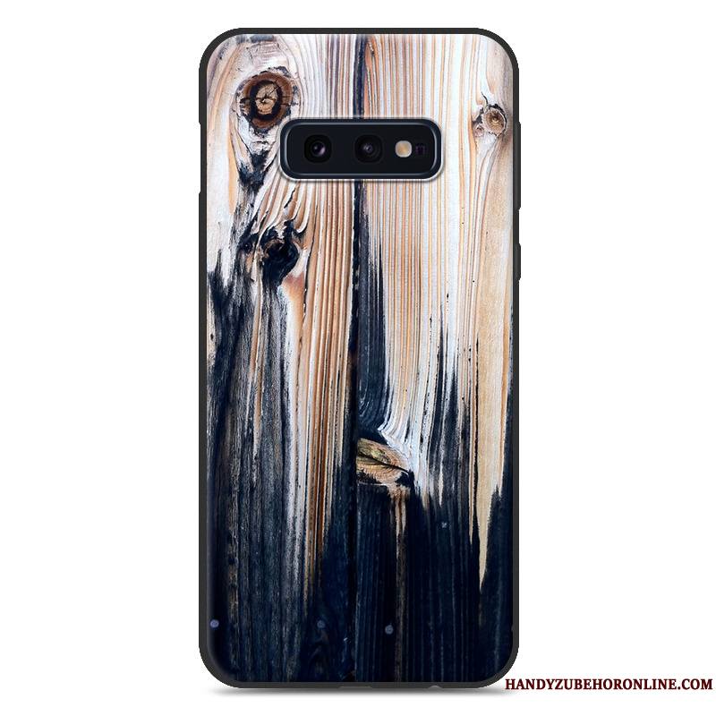 Samsung Galaxy S10e Coque Personnalité Peinture Silicone Fluide Doux Grand Modèle Fleurie Étoile