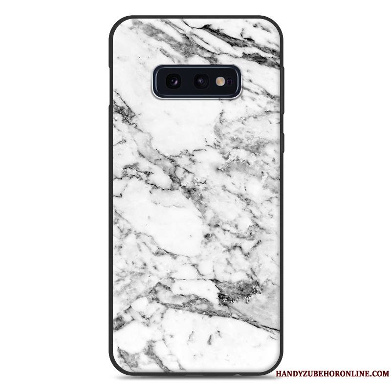 Samsung Galaxy S10e Coque Personnalité Peinture Silicone Fluide Doux Grand Modèle Fleurie Étoile