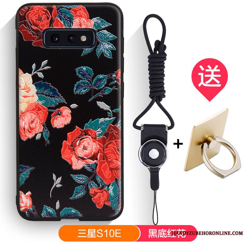 Samsung Galaxy S10e Coque Silicone Marque De Tendance Dessin Animé Incassable Fluide Doux Délavé En Daim Étoile