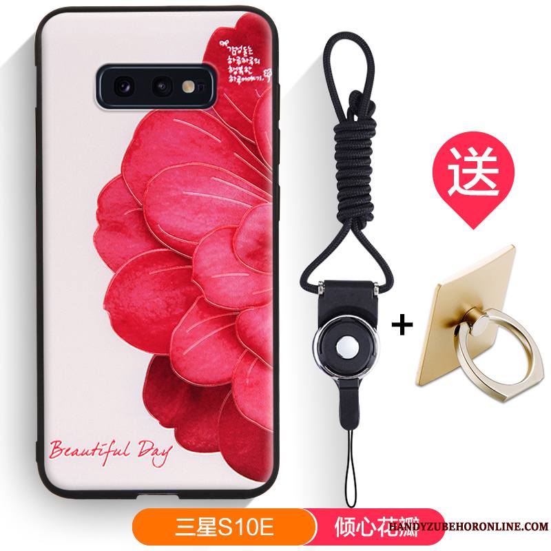 Samsung Galaxy S10e Coque Silicone Marque De Tendance Dessin Animé Incassable Fluide Doux Délavé En Daim Étoile