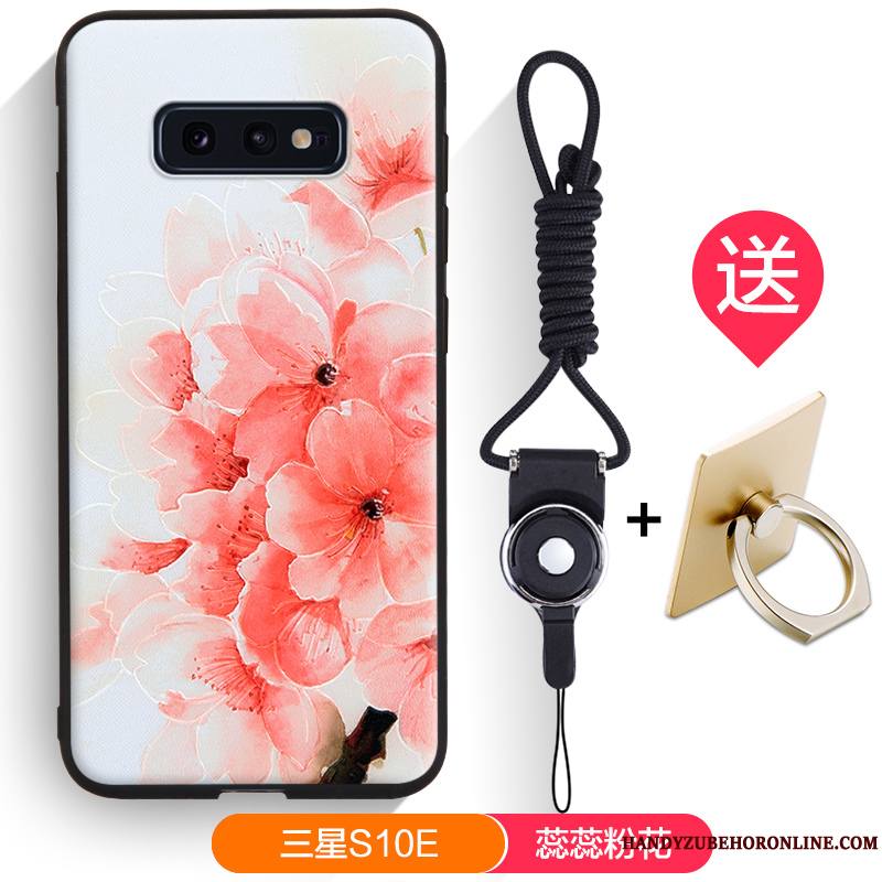 Samsung Galaxy S10e Coque Silicone Marque De Tendance Dessin Animé Incassable Fluide Doux Délavé En Daim Étoile