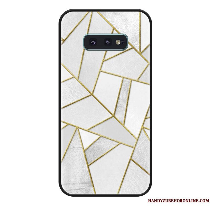 Samsung Galaxy S10e Coque Simple Vert Créatif Mode Étui Protection Incassable