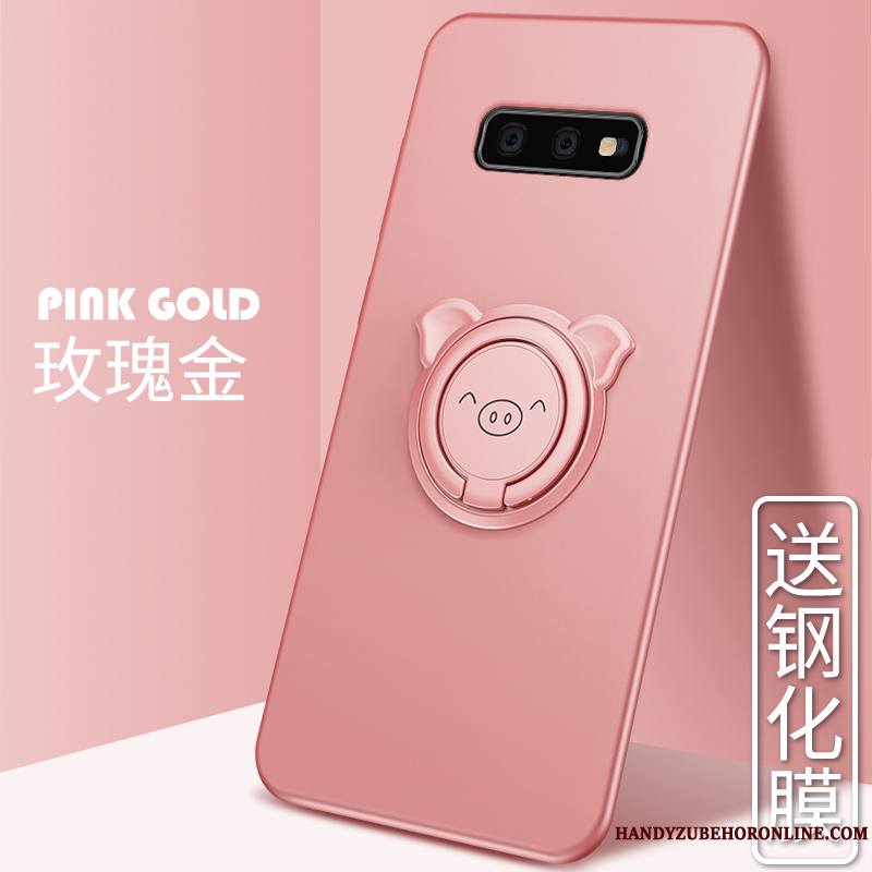 Samsung Galaxy S10e Coque Tout Compris Créatif Incassable Rouge Étui Téléphone Portable Mignonne