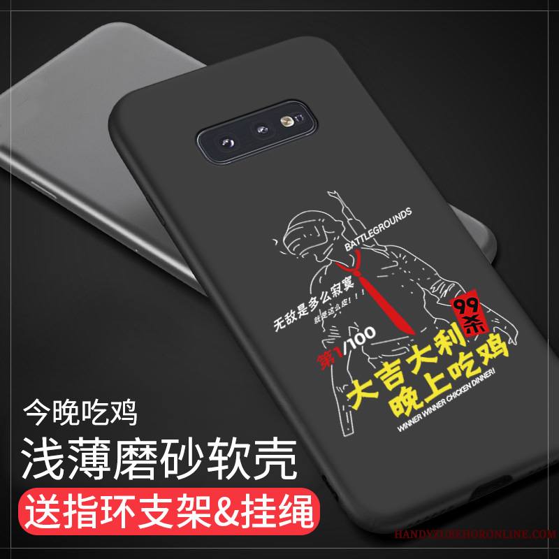 Samsung Galaxy S10e Coque Tout Compris Étoile Protection Délavé En Daim Étui Personnalité Incassable