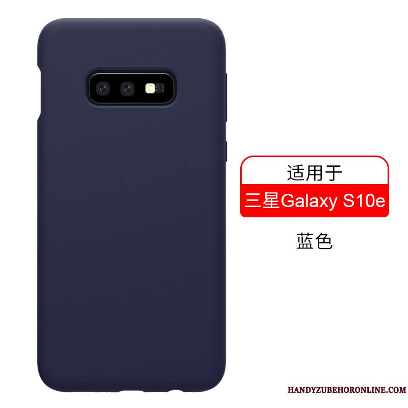 Samsung Galaxy S10e Coque Étui Incassable Tout Compris Fluide Doux Or Protection Silicone